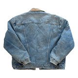 WRANGLER 80s Vintage Western Blanket Lined Denim Jacket SZ XL