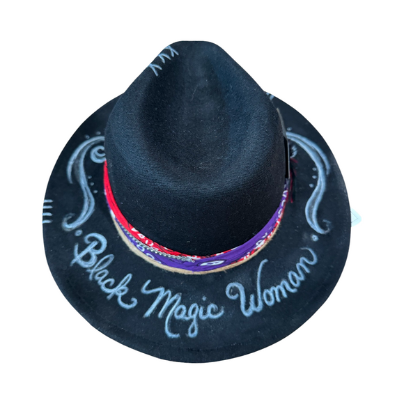 BLACK MAGIC WOMAN by Santana Wide Brim Hat