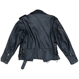 STRAIGHT TO HELL APPAREL Leather Motorcycle Jacket SZ L