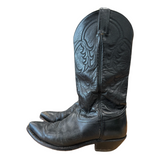 TONY LAMA Vintage Classic Black Western Boot SZ 8 1/2