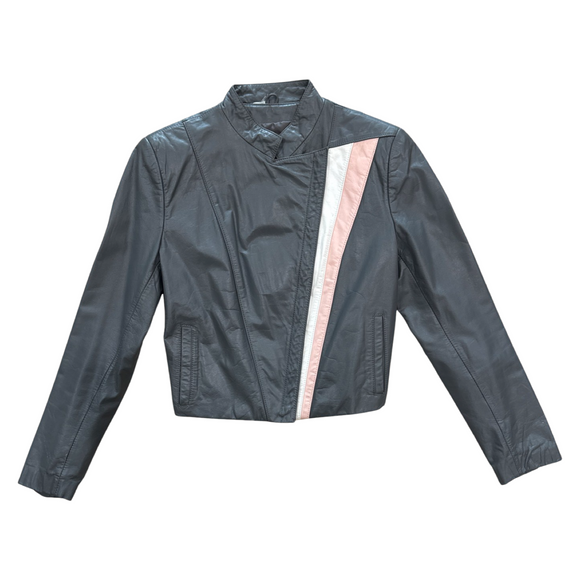 WILSONS Vintage Leather Cropped Jacket SZ 10