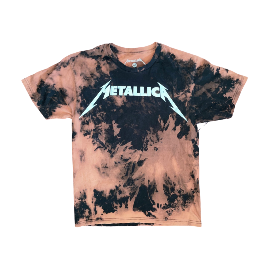 Metallica bleached top t shirt