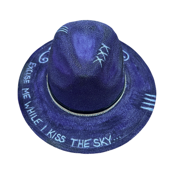 PURPLE HAZE by Jimi Hendrix Wide Brim Hat