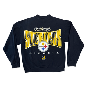 STEELERS Vintage Riddell Crewneck SZ L