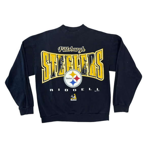 STEELERS Vintage Riddell Crewneck SZ L