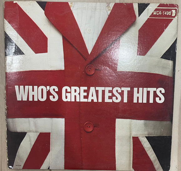 WHO'S Greatest Hits Vinyl