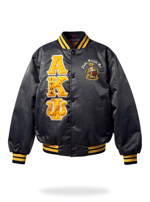 ALPHA KAPPA PSI Vintage Satin Jacket SZ S