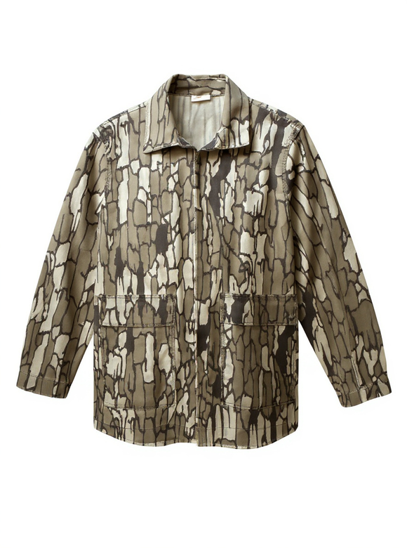 TREBARK Lightweight Vintage Camo Jacket SZ S