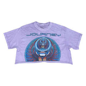 JOURNEY Cropped Band Tee SZ M