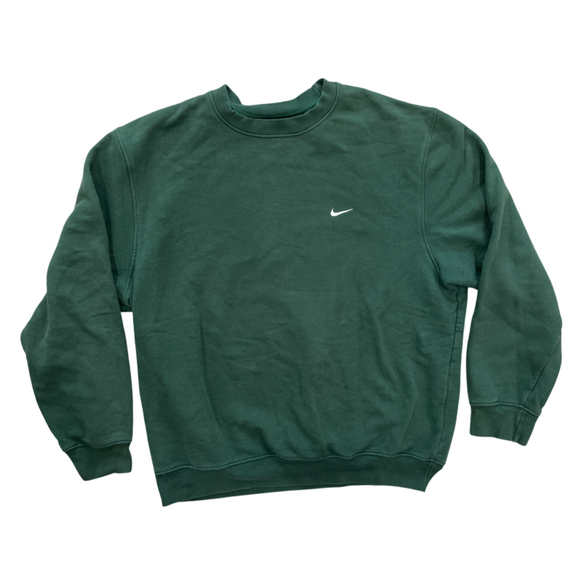 NIKE Vintage Green Crewneck SZ M All That Glitters Is Old