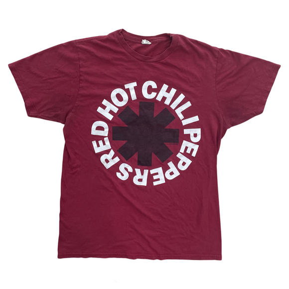 RED HOT CHILI PEPPERS Red Band Tee SZ L