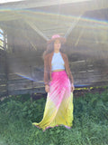 LACEY PARKER Neon Feathered Dress/Skirt XS