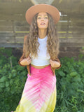 LACEY PARKER Neon Feathered Dress/Skirt XS