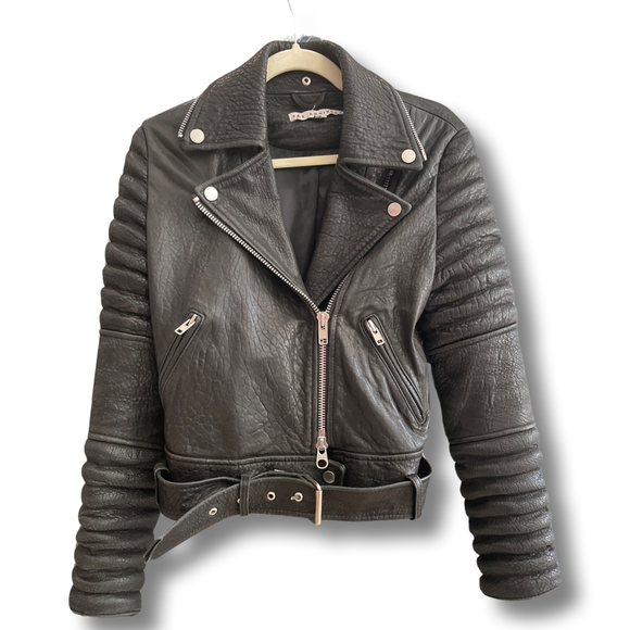 THE ARRIVALS Leather Jacket SZ M