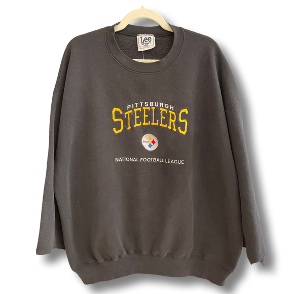 LEE Steelers Vintage Crewneck Sweatshirt SZ XL