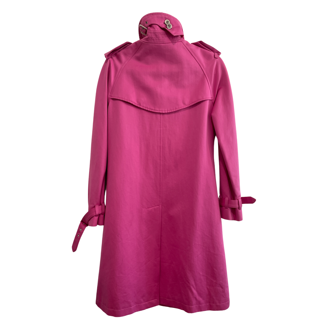 BURBERRY Hot Pink Trench Coat SZ 2 – All That Glitters Is Old