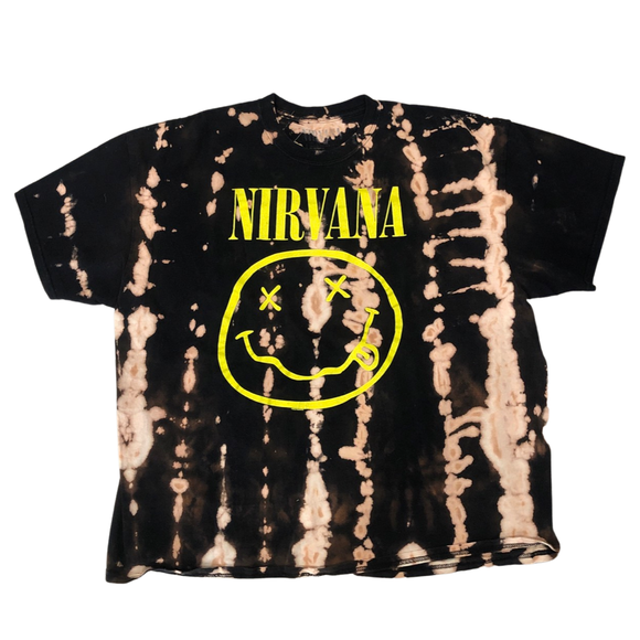 Nirvana Bleached Band Tee SZ 2XL